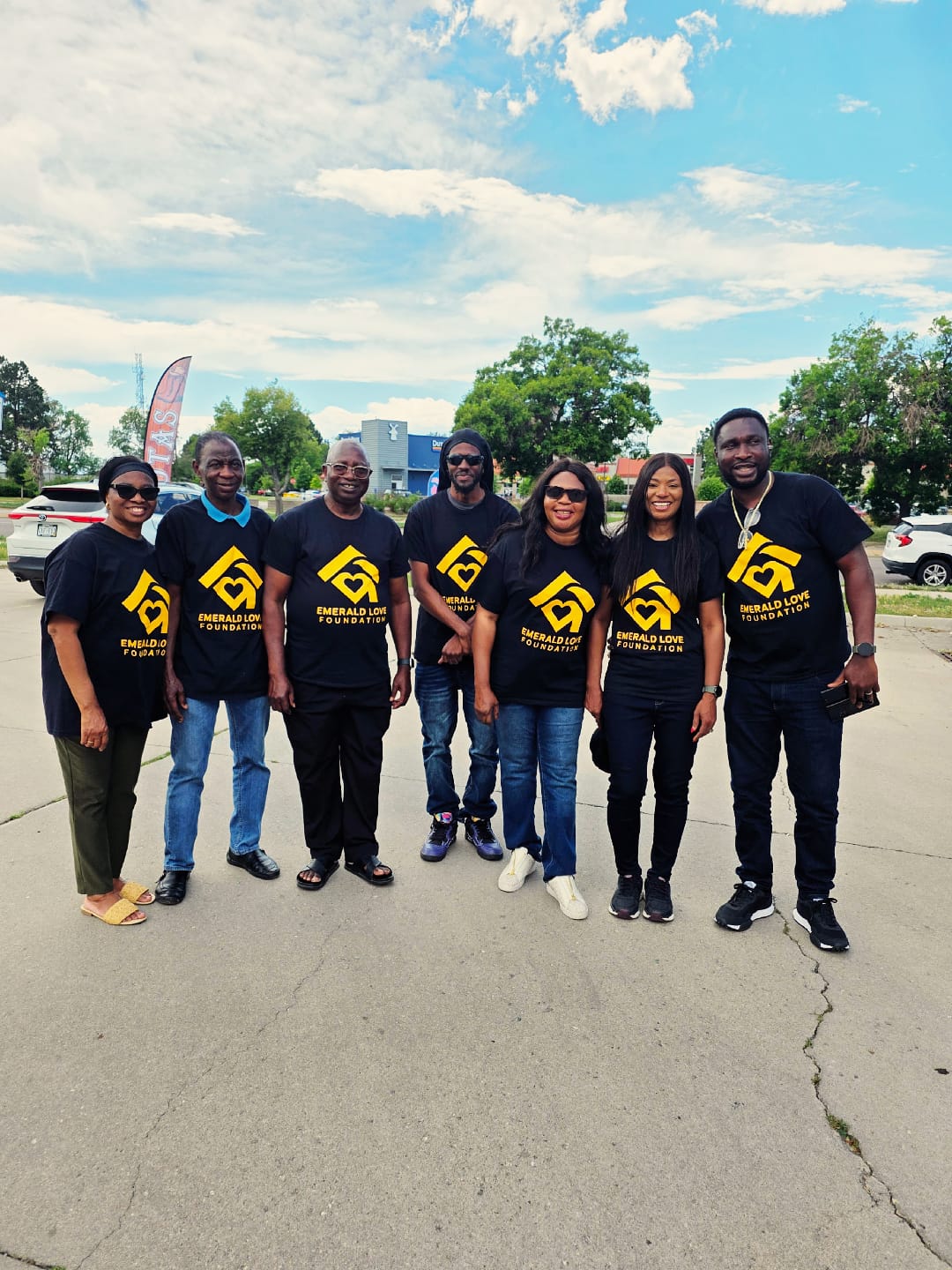 Emerald Love Foundation team group photo at outreach